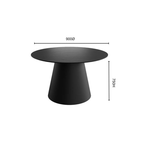 Aita Meeting Table - Black measurements