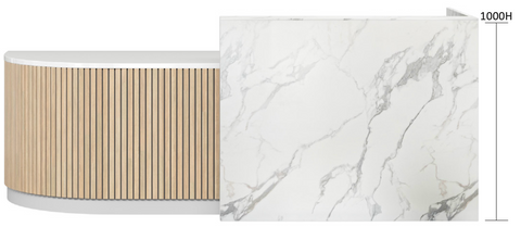 Cosmo Reception Desk size