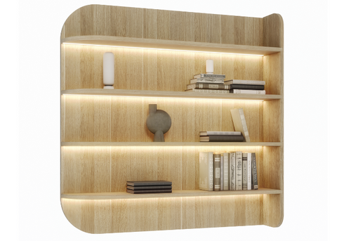 Dahlia Curved Wall Shelf