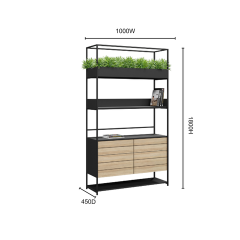 Max Cafe Storage Planter