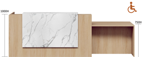 Mies Waterfall Mobility Reception Desk