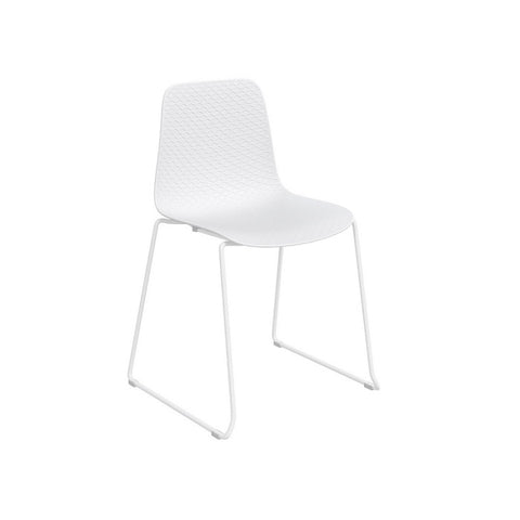 emboss chair white frame white seat