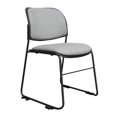 Ficy Range - Padded Seat & Back in Other Fabric, Black Sled Frame