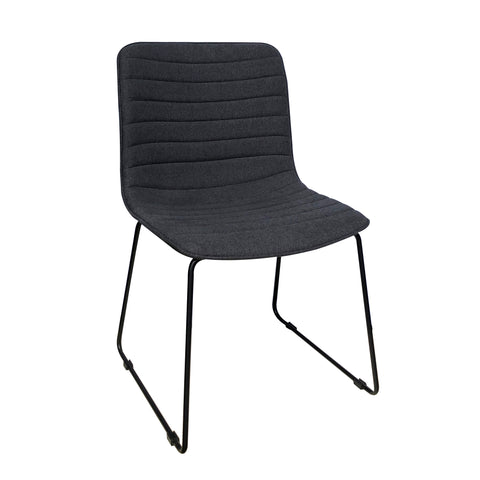 Flow Black Sled Frame Chair