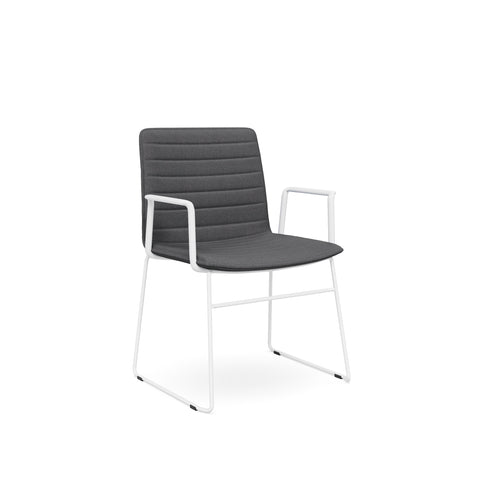 Sled Arms White Base Charcoal
