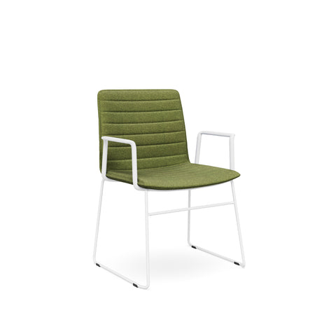 Sled Arms White Base Green
