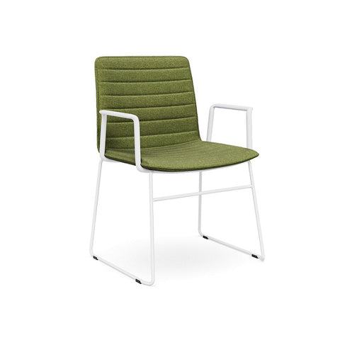 Sled Arms White Base Green