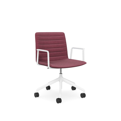 Castors Arms Plum Seat White Base