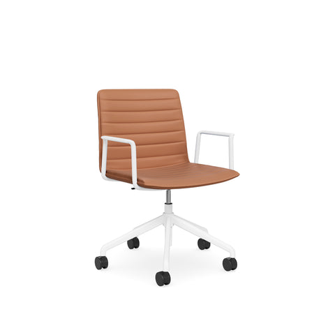 Castors Arms Tan Chair
