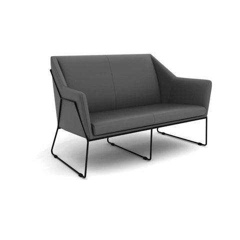 Peak Double Seater Black Frame