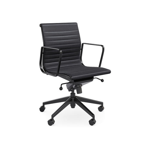 turin office chair all black