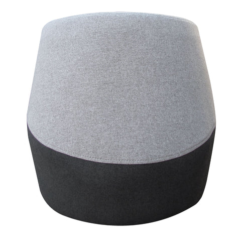 TULIP Ottoman in Standard 2 Tones Grey Fabric