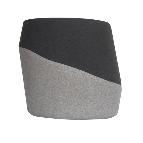 TULIP Ottoman in Standard 2 Tones Grey Fabric