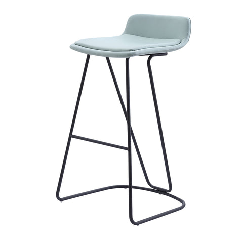 Lava Bar Stool Black Frame in Custom Fabric