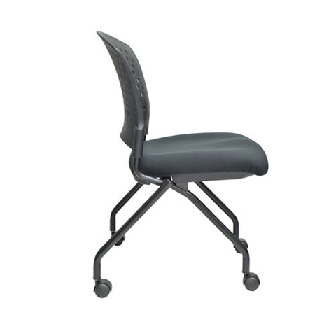 Move Series Chair Black Seat Plastic Back No Arms
