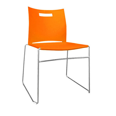 UNO Visitor Plastic Chair No Arm orange