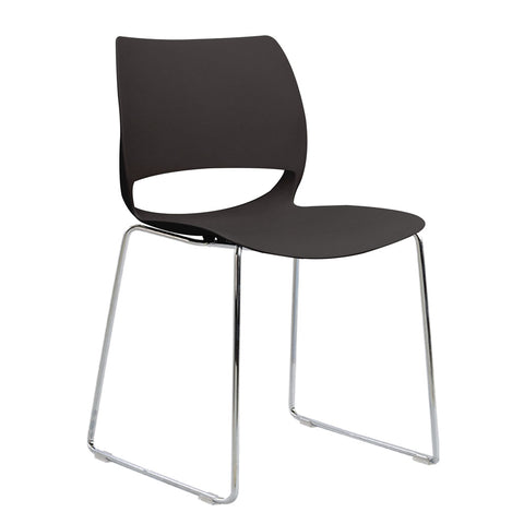 Vogue Range Plastic Seat Chrome Sled Frame