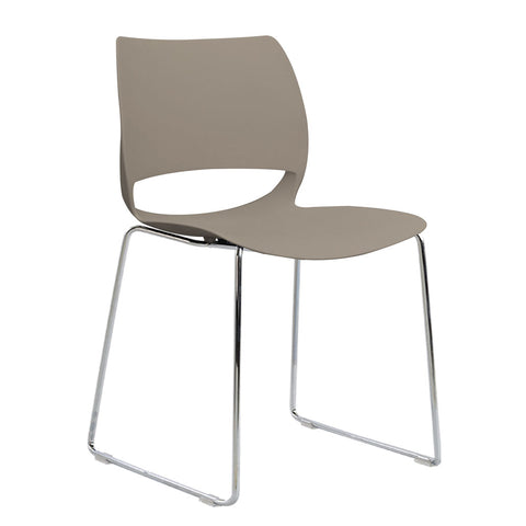 Vogue Range Plastic Seat Chrome Sled Frame