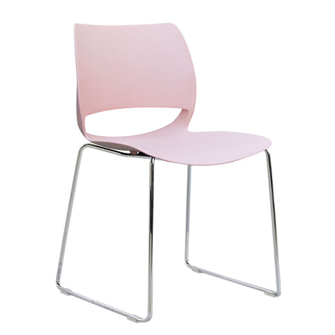 Vogue Range Plastic Seat Chrome Sled Frame