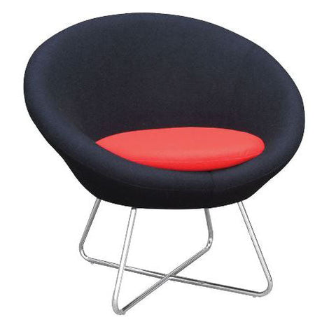 Berry - Single Tub, Back in Black, Seat in Other Fabric