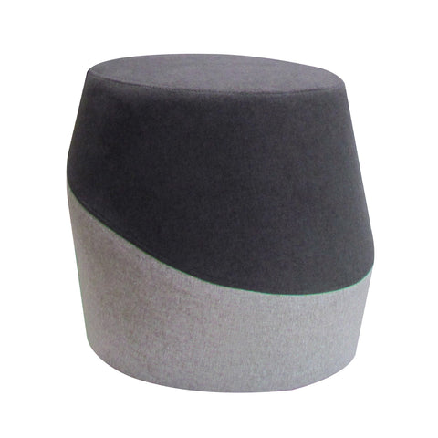 TULIP Ottoman in Standard 2 Tones Grey Fabric