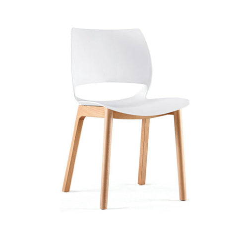 Vogue Range Plastic Seat with Wooden Frame