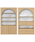 Aako Arched Storage Wall Units - AAKO201 and AAKO202
