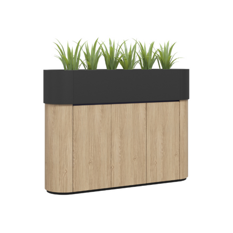 Adella Planter-Rural Oak and Black -1