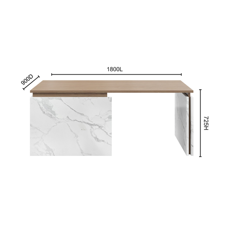 Compass Executive Desk measurements