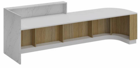 Cosmo Reception Desk behind