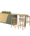 Falcon High Bench - Topiary & Laminex Tasmanian Oak