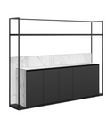 Hostess Mobile Welded Unit-Black & Marble Look Board 2