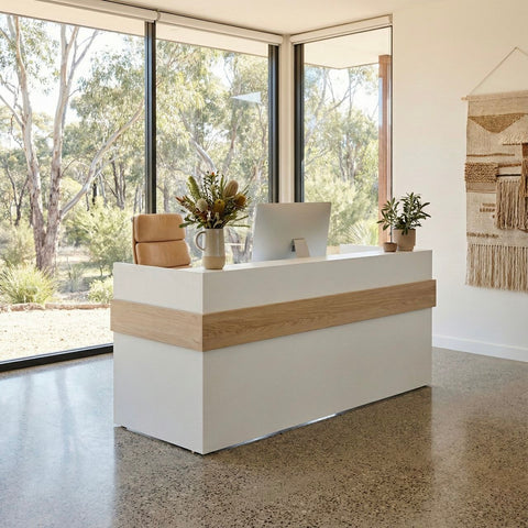 Mies Ribbon Reception Desk