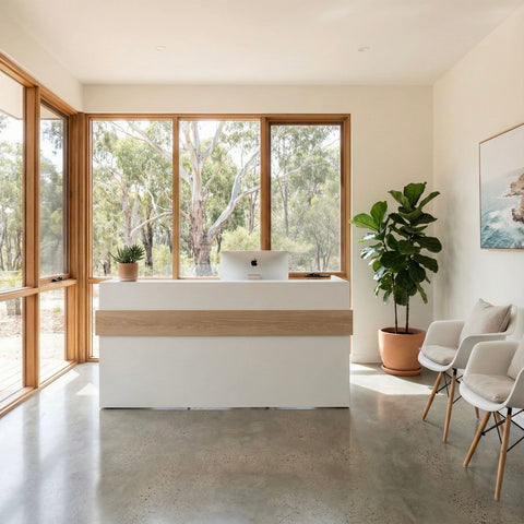 Mies Ribbon Reception Desk