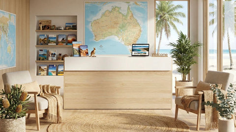 Mies Shadow Reception Desk