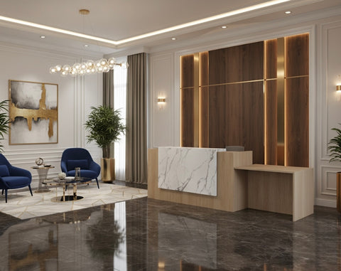 Mies Waterfall Mobility Reception Desk