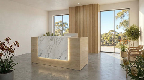 Mies Waterfall Reception Desk
