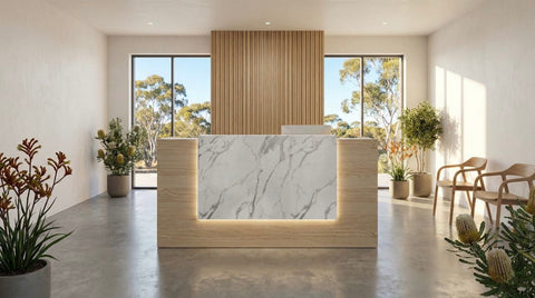 Mies Waterfall Reception Desk