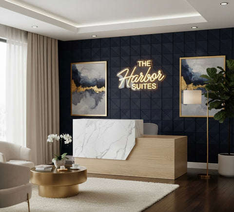 Mies covet reception desk