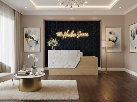 Mies covet reception desk