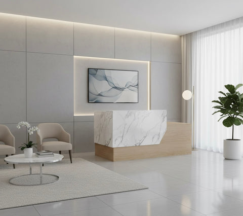 Mies covet reception desk