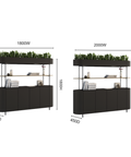 ORIEL CURVED WELDED PLANTER measurements