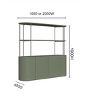 Orah Curved Storage Unit