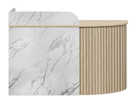 ROXI MINI RECEPTION DESK MARBLE