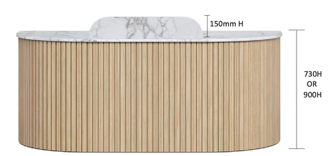 roxi counter reception desk marble