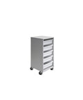 Mobile Tote Box Melamine Trolley (5 Tub)