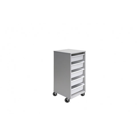 Mobile Tote Box Melamine Trolley (5 Tub)