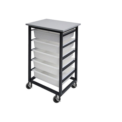 Mobile Tote Box Metal Trolley