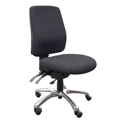 Alpha HB Office Chair Chrome Base No Arm