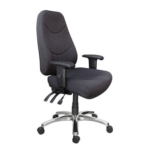 Atlas HB Clerical with Polished Base with Arm Black